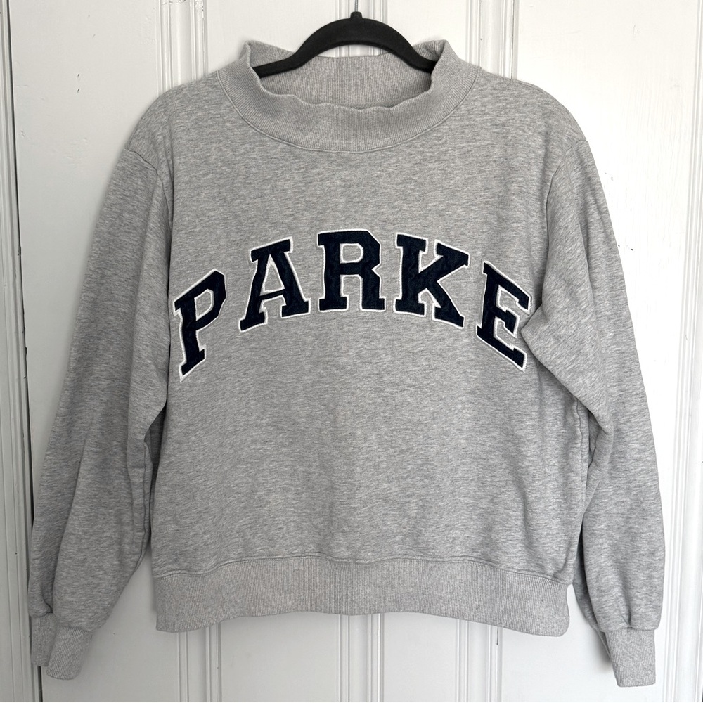 Parke Mockneck Sweatshirt Gray/Navy
